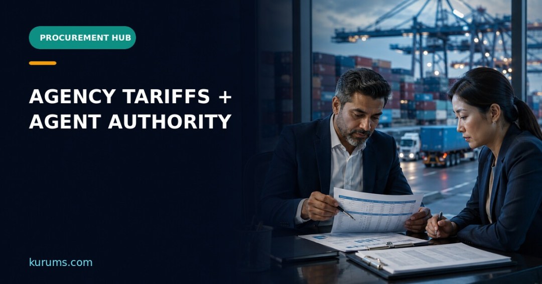 Procurement Hub cover for Agency Tariffs and Agent Authority: Forwarder Fee Governance