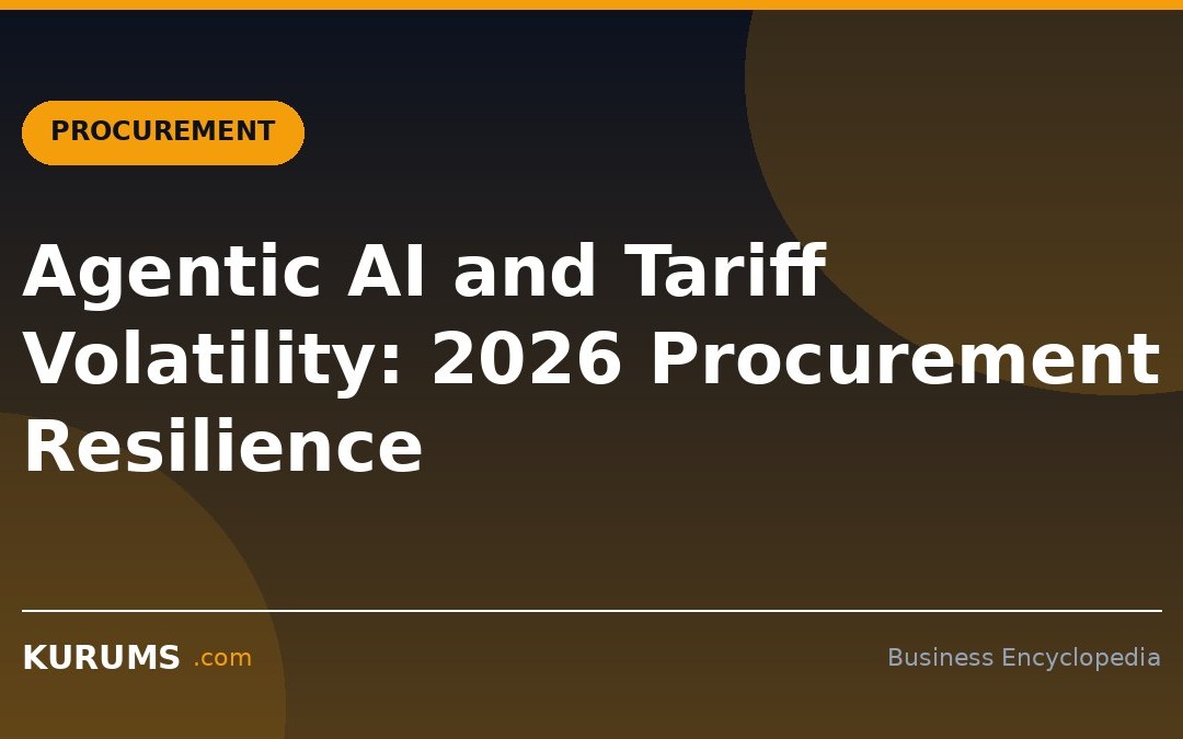 Agentic AI and Tariff Volatility: 2026 Procurement Resilience