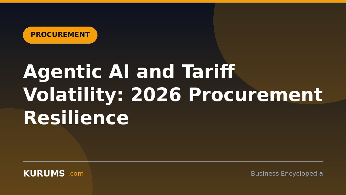 Agentic AI and Tariff Volatility: 2026 Procurement Resilience