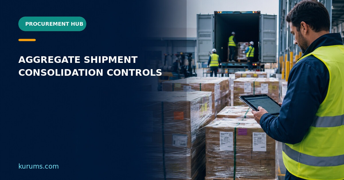Procurement Hub cover for Aggregate Shipment: Multi-Supplier Consolidation and Commercial Data Controls