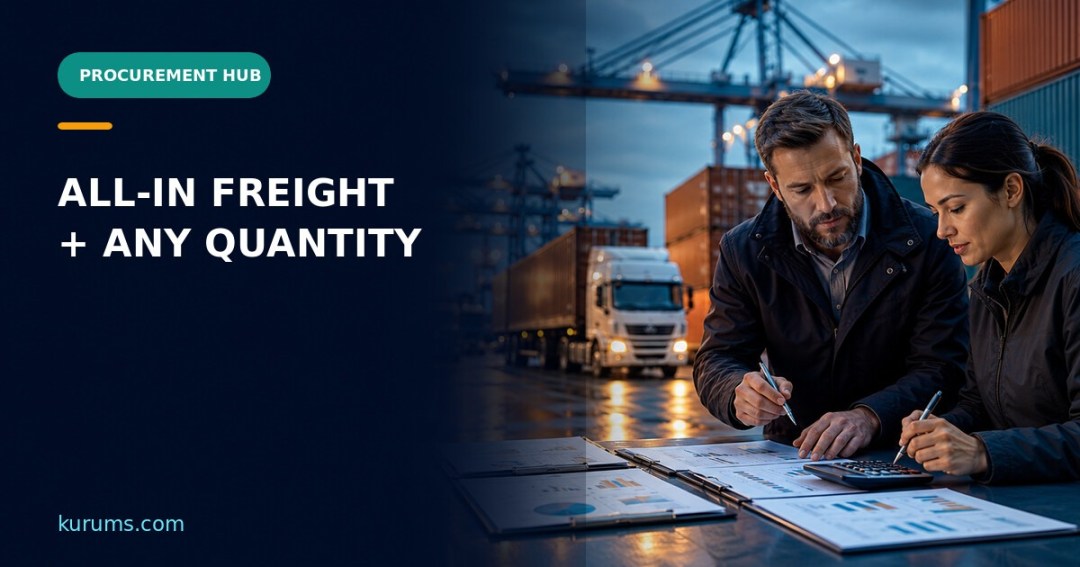 Procurement Hub cover for All-In Freight and Any Quantity Rates: Scope, Volume and Exception Controls