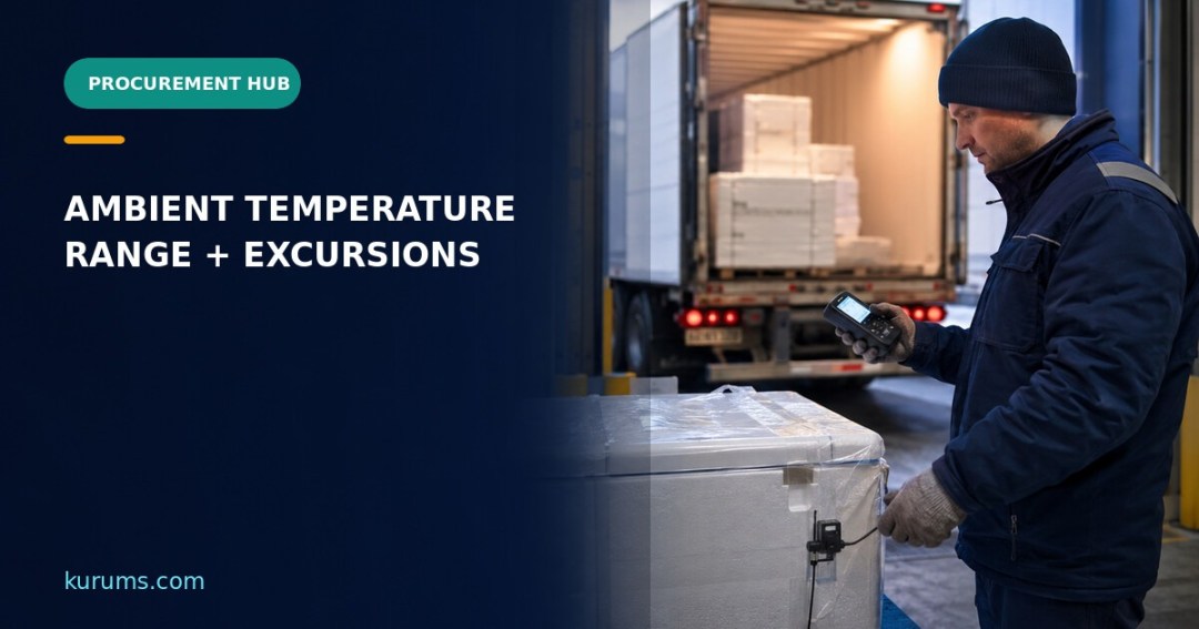 Procurement Hub cover for Ambient Temperature: Operating Ranges, Monitoring and Excursion Controls