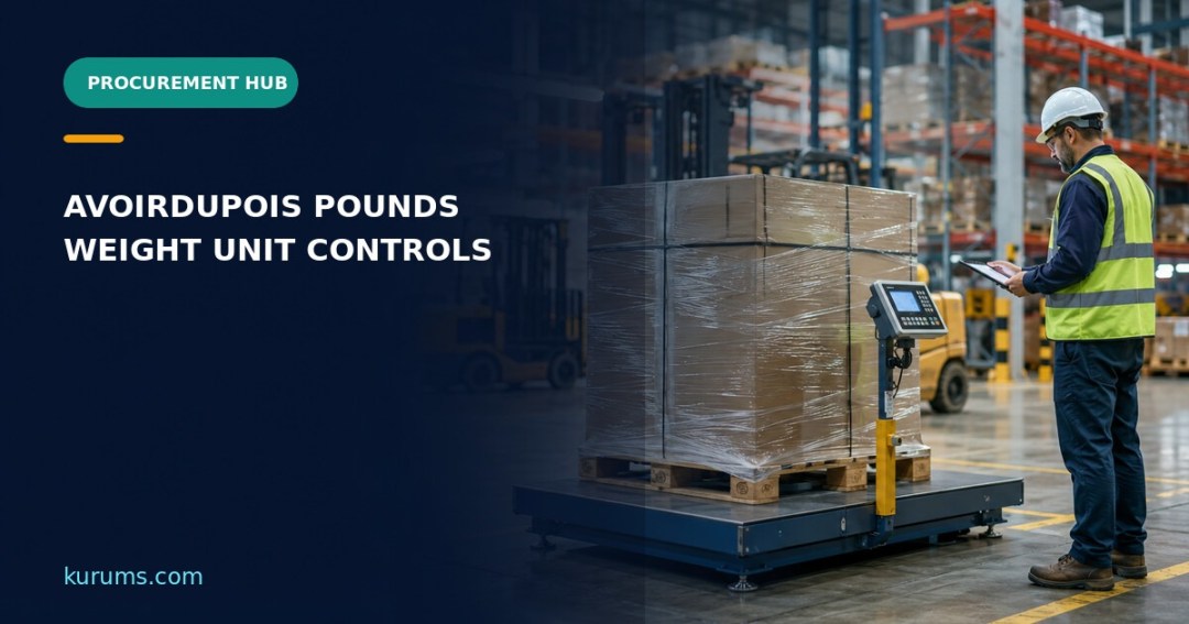 Procurement Hub cover for Avoirdupois Pounds: Weight-Unit Conversion and Freight Invoice Controls
