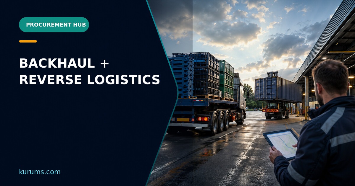 Procurement Hub cover for Backhaul and Reverse Logistics: Turning Empty Legs into Procurement Capacity