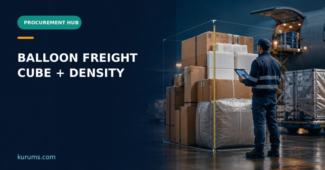 Procurement Hub cover for Balloon Freight: Cube, Density and Packaging Cost Controls