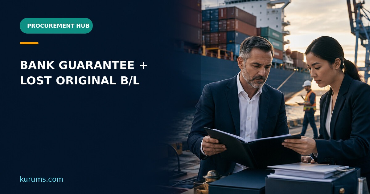 Procurement Hub cover for Bank Guarantees and Lost Original Bills of Lading: Release-Security Controls