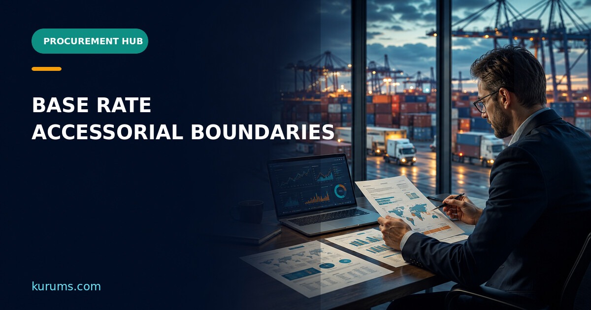 Procurement Hub cover for Base Rate: Freight Tariff Baselines and Accessorial Boundaries