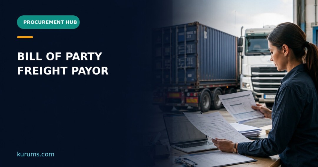 Procurement Hub cover for Bill of Party: Freight Payor, Invoice Ownership and Three-Party Controls