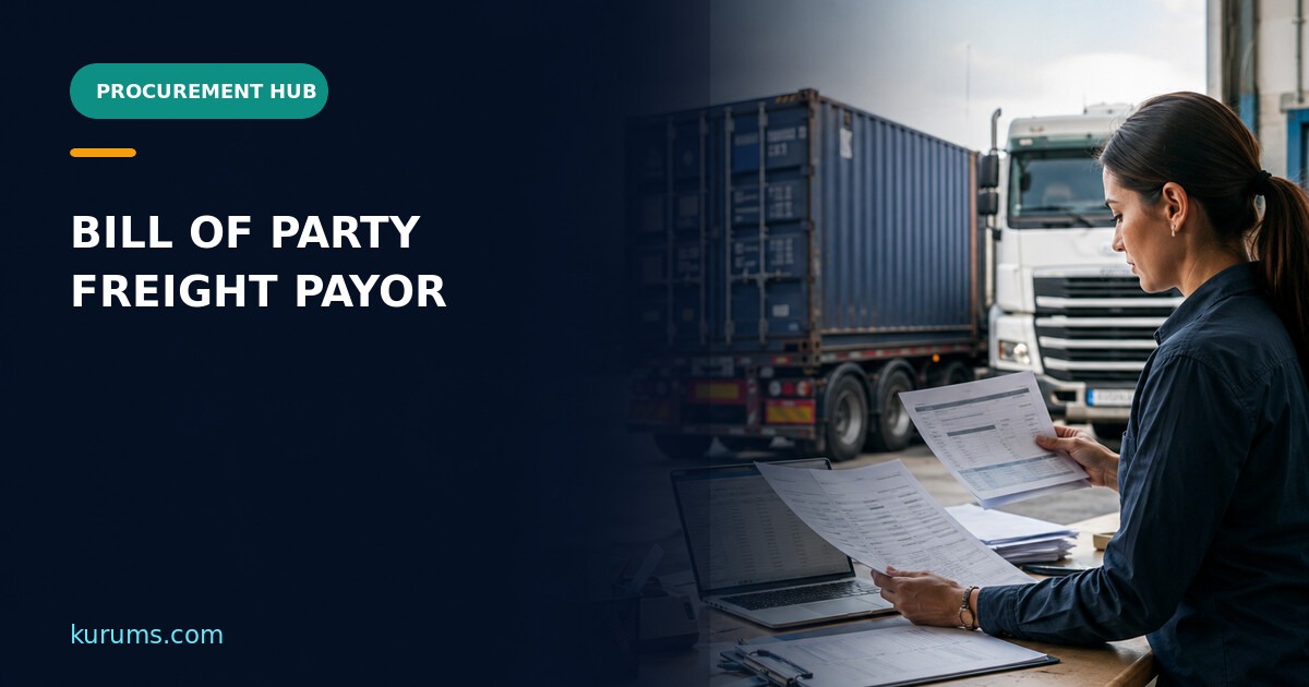 Procurement Hub cover for Bill of Party: Freight Payor, Invoice Ownership and Three-Party Controls