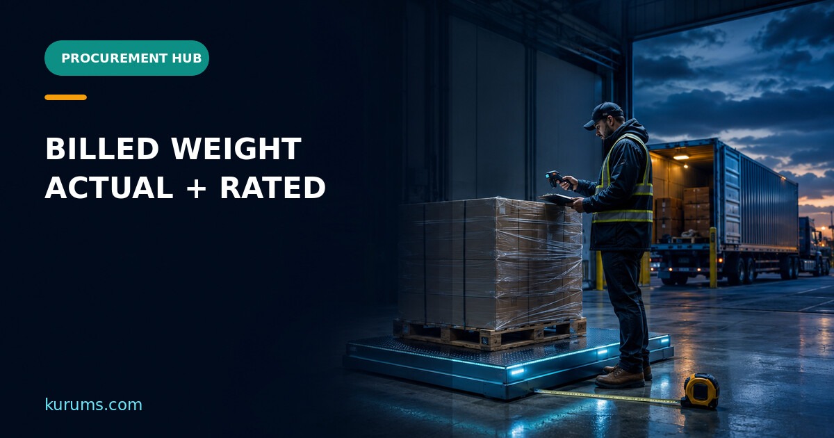 Procurement Hub cover for Billed Weight vs Actual Weight: Freight Invoice and VGM Controls