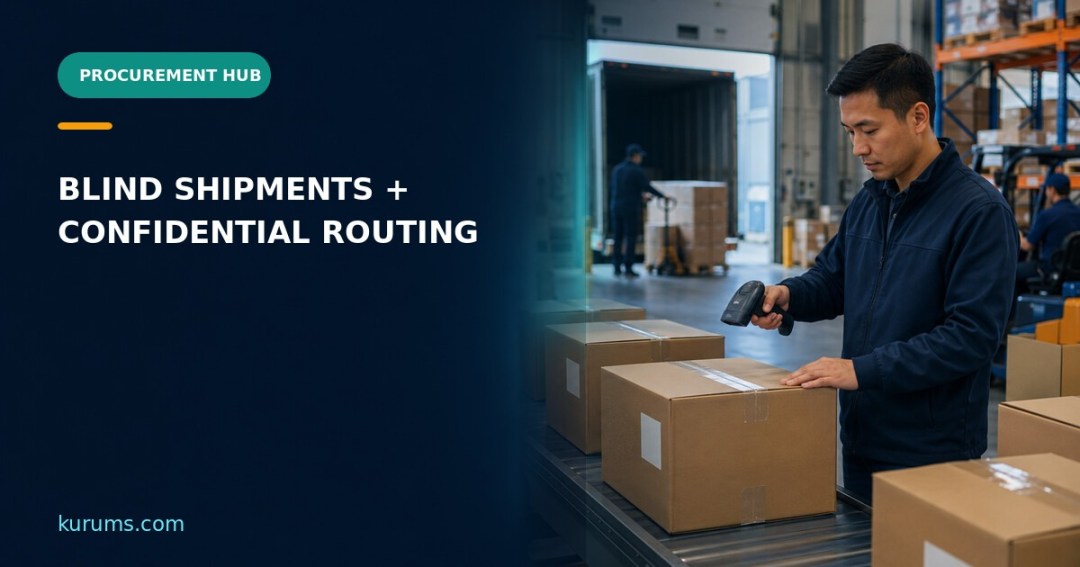 Procurement Hub cover for Blind Shipments and Confidential Routing: Need-to-Know Transport Data