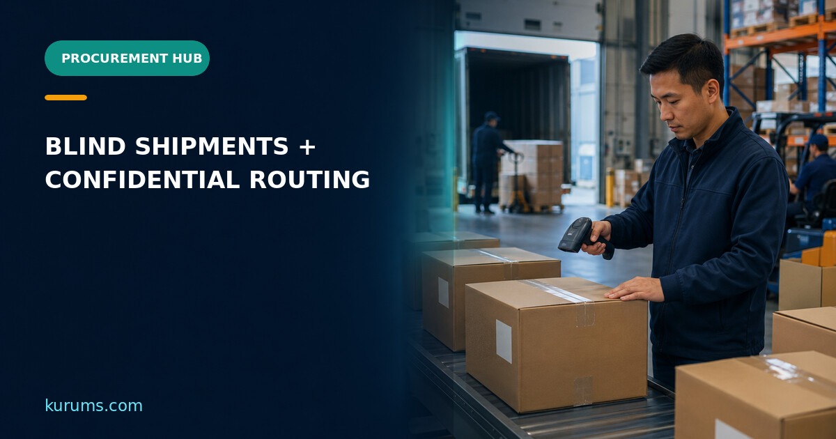Procurement Hub cover for Blind Shipments and Confidential Routing: Need-to-Know Transport Data