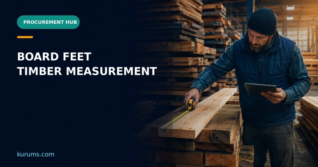 Procurement Hub cover for Board Feet: Timber Measurement, Grade and Supplier Invoice Controls