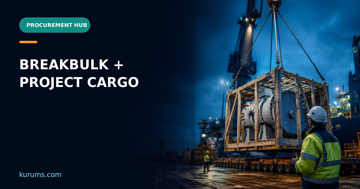 Procurement Hub cover for Breakbulk and Project Cargo: Packaging, Handling and Stowage Controls