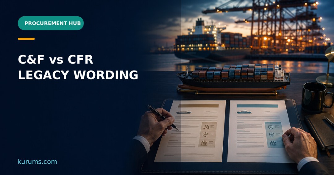 Procurement Hub cover for C&F vs CFR: Retiring Legacy Cost-and-Freight Wording