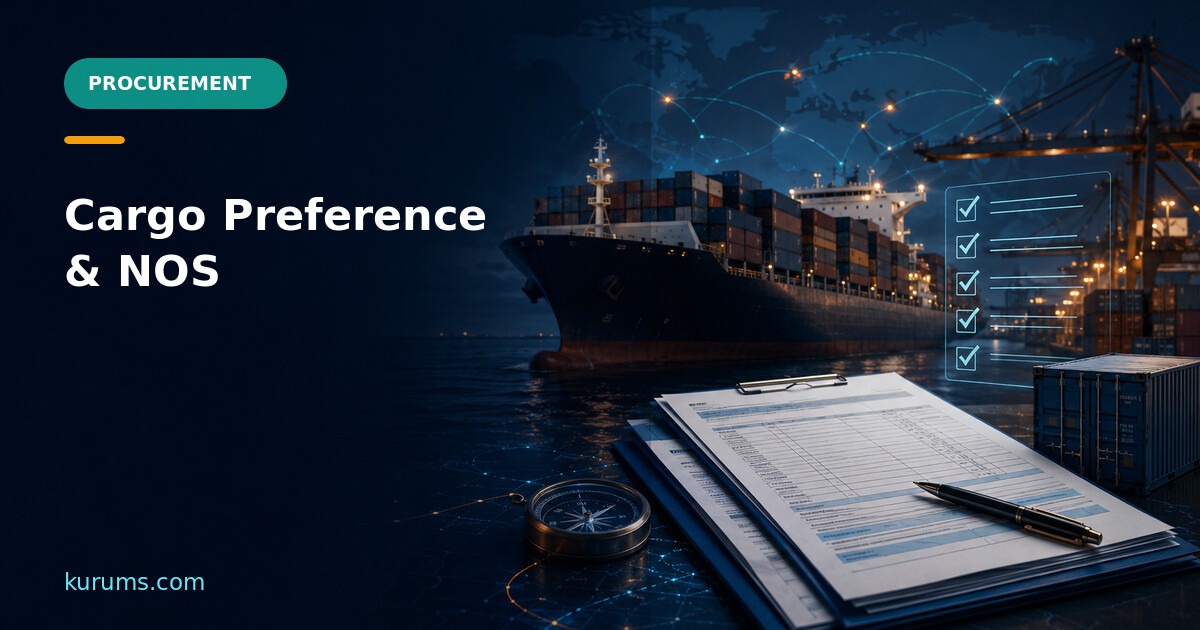 { "raw": "Cargo Preference and Cargo NOS: Controlling Restricted and Unspecified Freight", "rendered": "Cargo Preference and Cargo NOS: Controlling Restricted and Unspecified Freight" } — Kurums Procurement Hub featured image