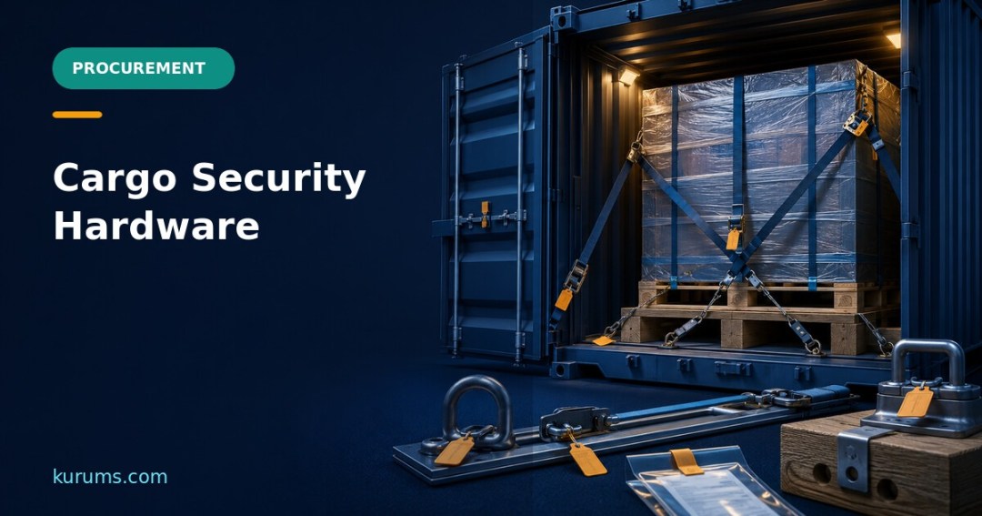 { "raw": "Cargo Security Hardware: Car Seals, Bull Rings, Cleats, Side Rails and Block Stowage", "rendered": "Cargo Security Hardware: Car Seals, Bull Rings, Cleats, Side Rails and Block Stowage" } — Kurums Procurement Hub featured image