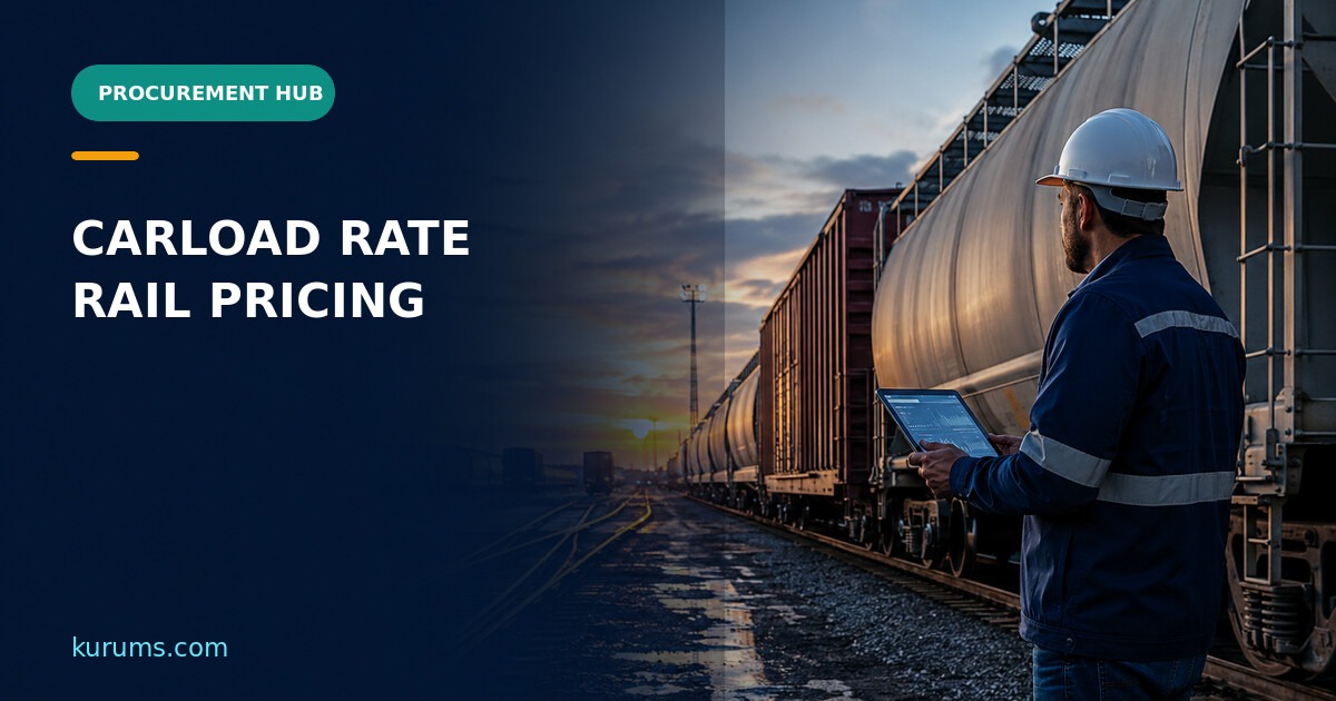 Procurement Hub cover for Carload Rate: Rail Pricing, Minimums and Commodity-Scope Controls