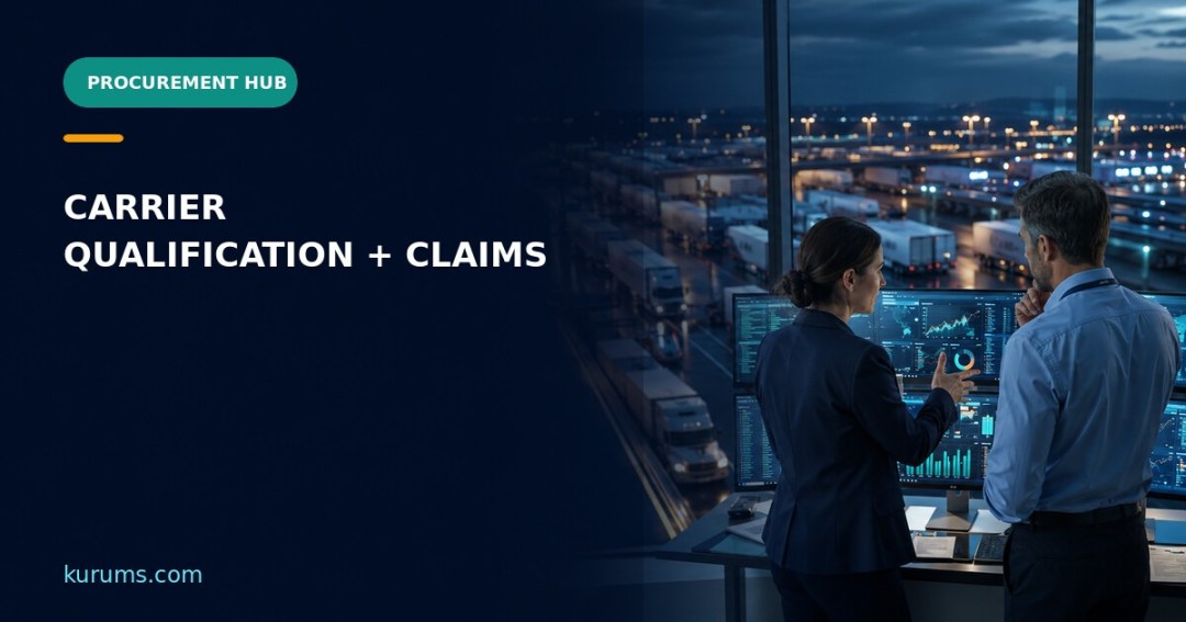 Procurement Hub cover for Carrier Qualification: Contract Scope, Capacity and Claims Controls