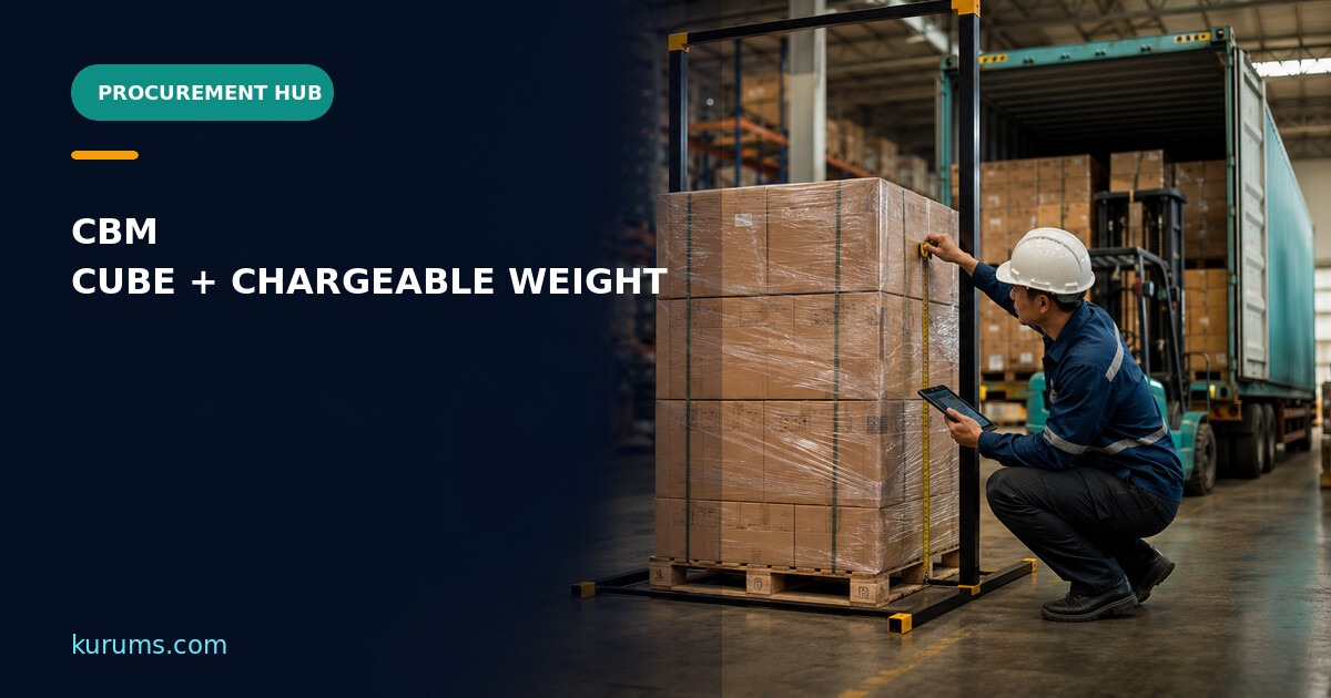 Procurement Hub cover for CBM: Cubic-Metre Measurement, Chargeable Weight and Freight-Capacity Controls