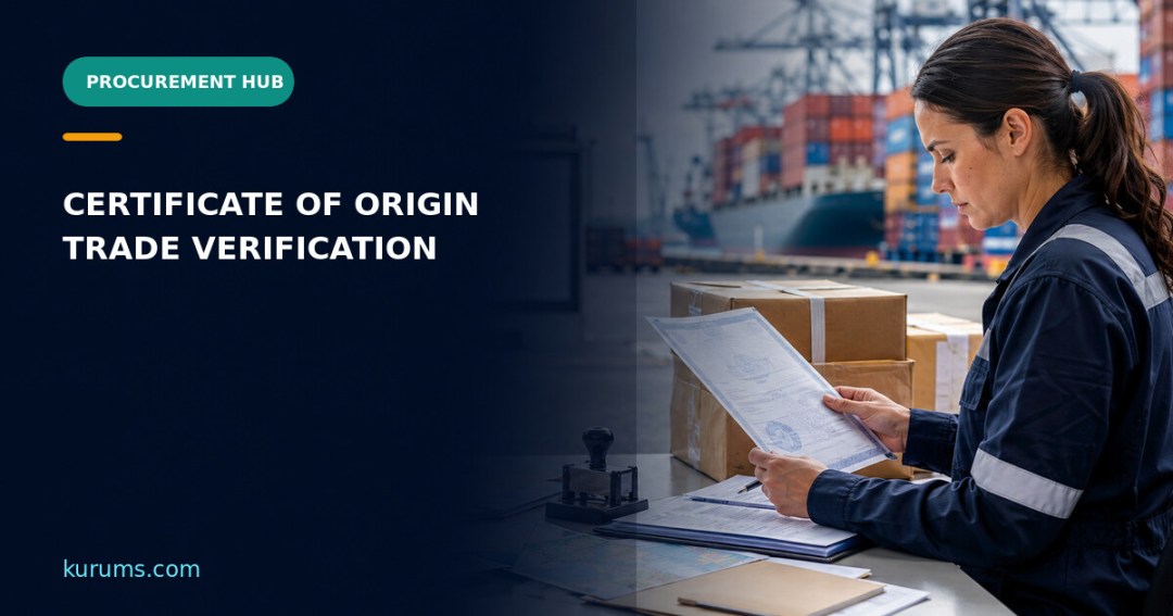 Procurement Hub cover for Certificate of Origin: Trade Preference, Verification and Supplier Data Controls