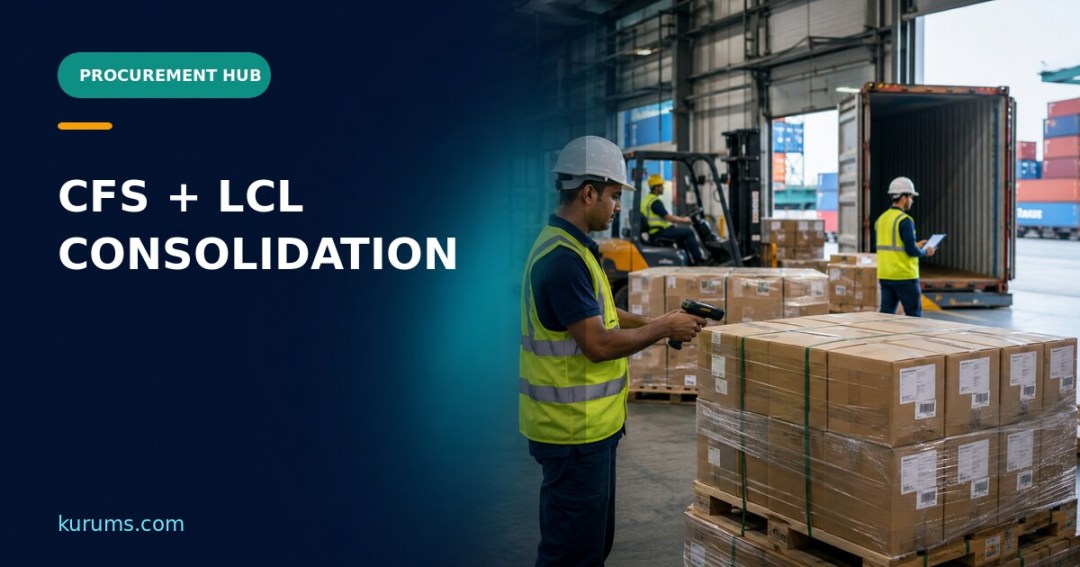 Procurement Hub cover for Container Freight Stations and LCL Consolidation: CFS Procurement Controls