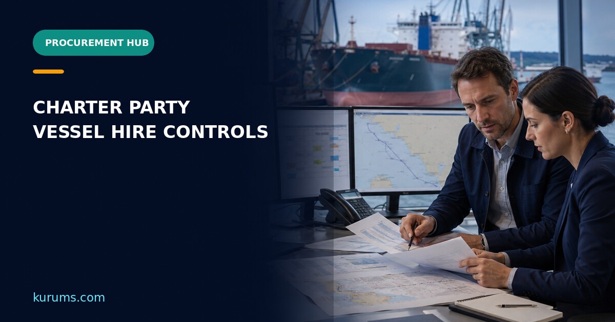 Procurement Hub cover for Charter Party: Vessel Hire, Laycan and Performance-Risk Controls