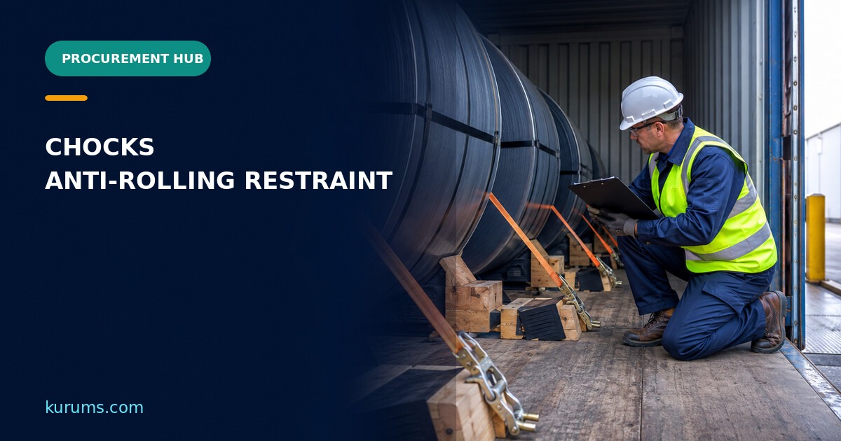Procurement Hub cover for Chocks: Anti-Rolling Cargo Restraint and Load-Securing Controls