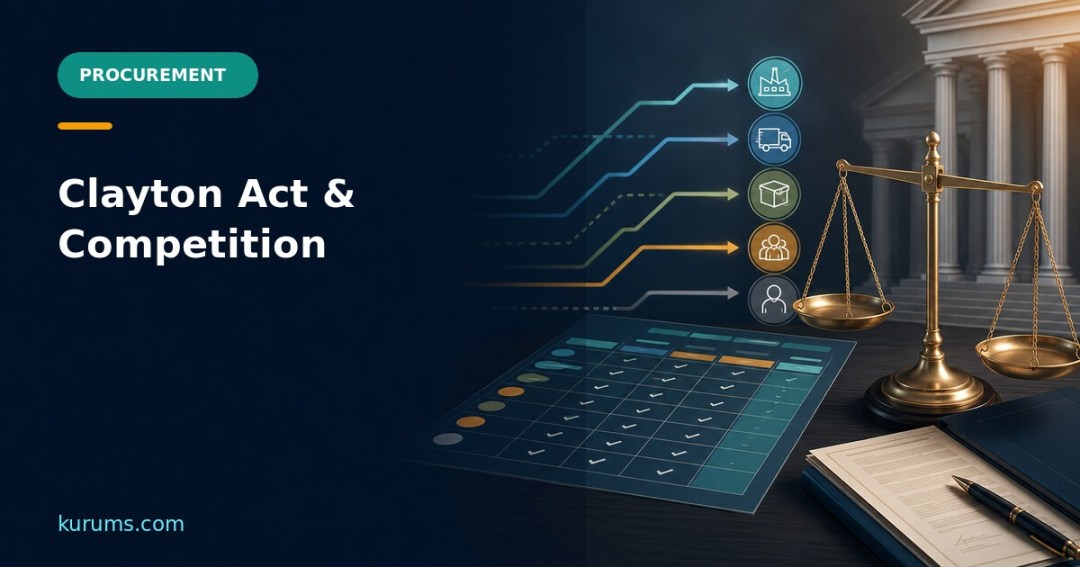 { "raw": "Clayton Act and Procurement Competition: Bid-Rigging and Supplier-Concentration Controls", "rendered": "Clayton Act and Procurement Competition: Bid-Rigging and Supplier-Concentration Controls" } — Kurums Procurement Hub featured image