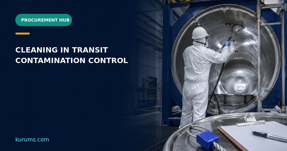 Procurement Hub cover for Cleaning in Transit: Rework, Contamination and Chain-of-Custody Controls