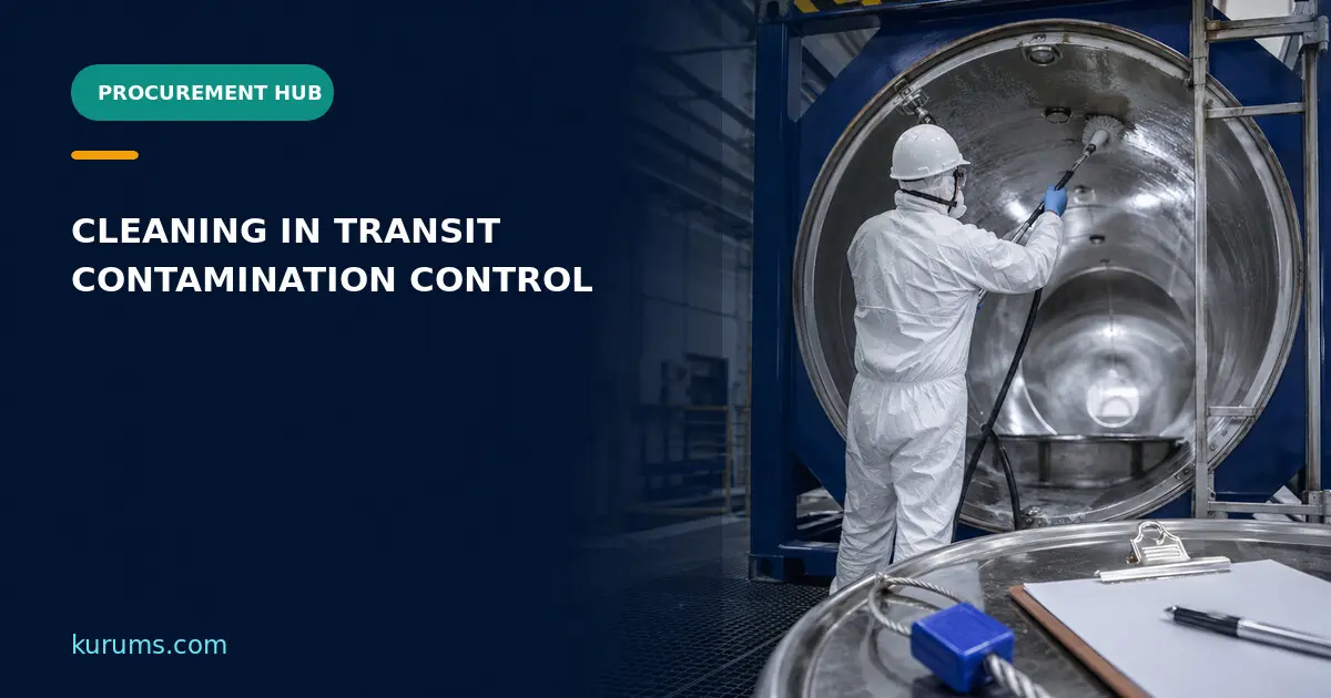 Procurement Hub cover for Cleaning in Transit: Rework, Contamination and Chain-of-Custody Controls