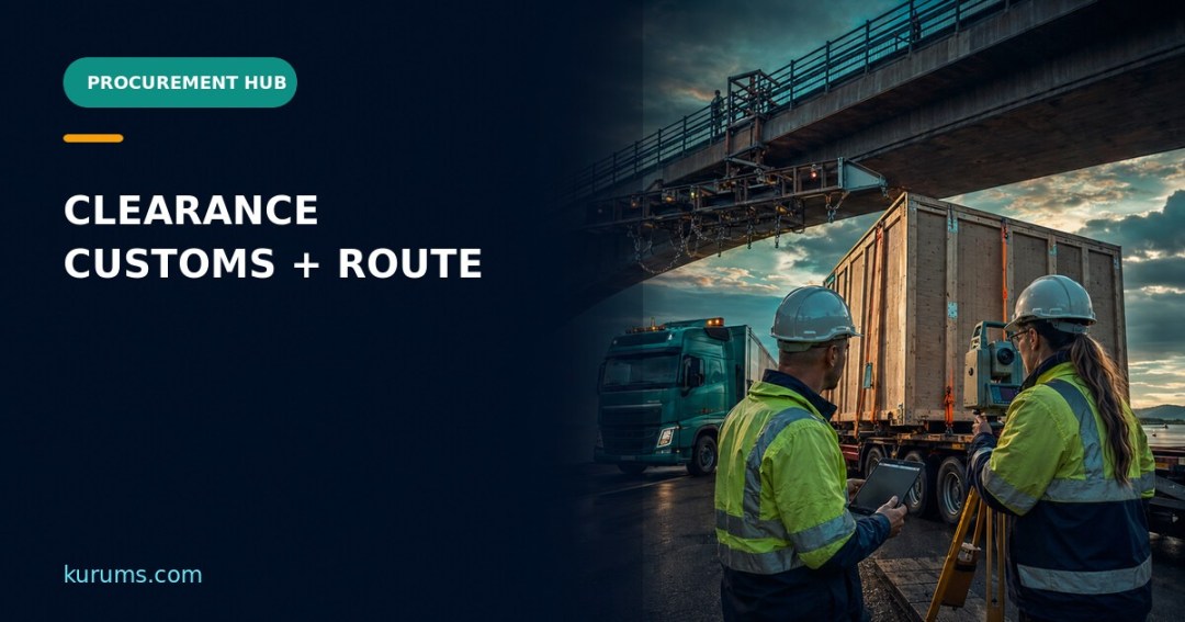 Procurement Hub cover for Clearance: Customs Release, Dimensional Fit and Route-Access Controls