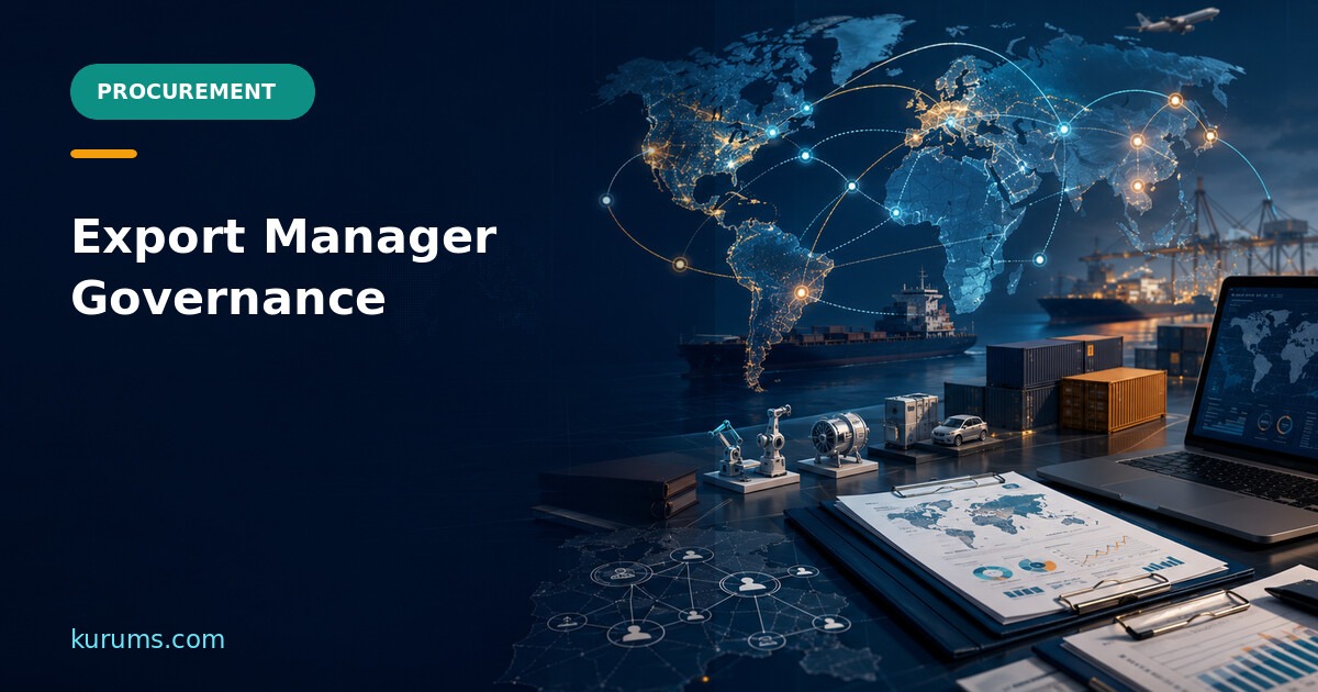 { "raw": "Combination Export Managers: Governance for Outsourced Export Channels", "rendered": "Combination Export Managers: Governance for Outsourced Export Channels" } — Kurums Procurement Hub featured image