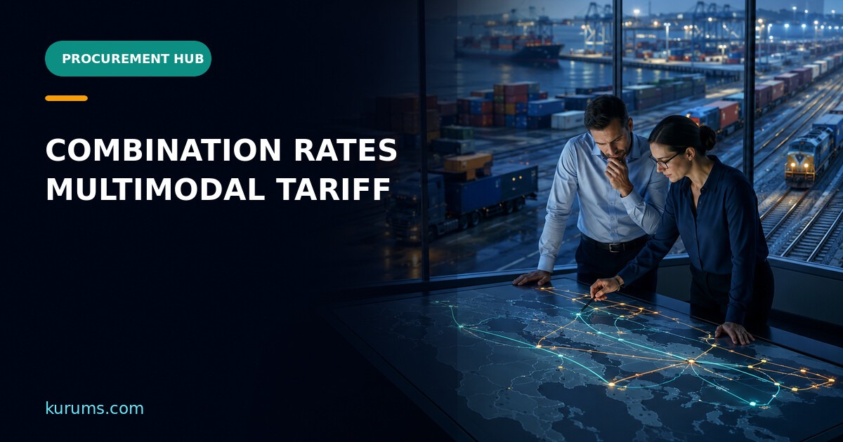 Procurement Hub cover for Combination Rates: Building Auditable Multimodal Freight Tariffs