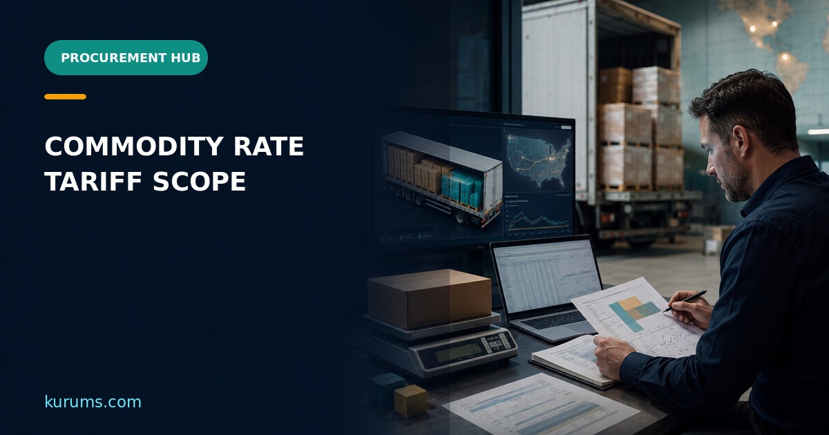 Procurement Hub cover for Commodity Rate: Specific-Cargo Tariffs, Classification and Audit Controls