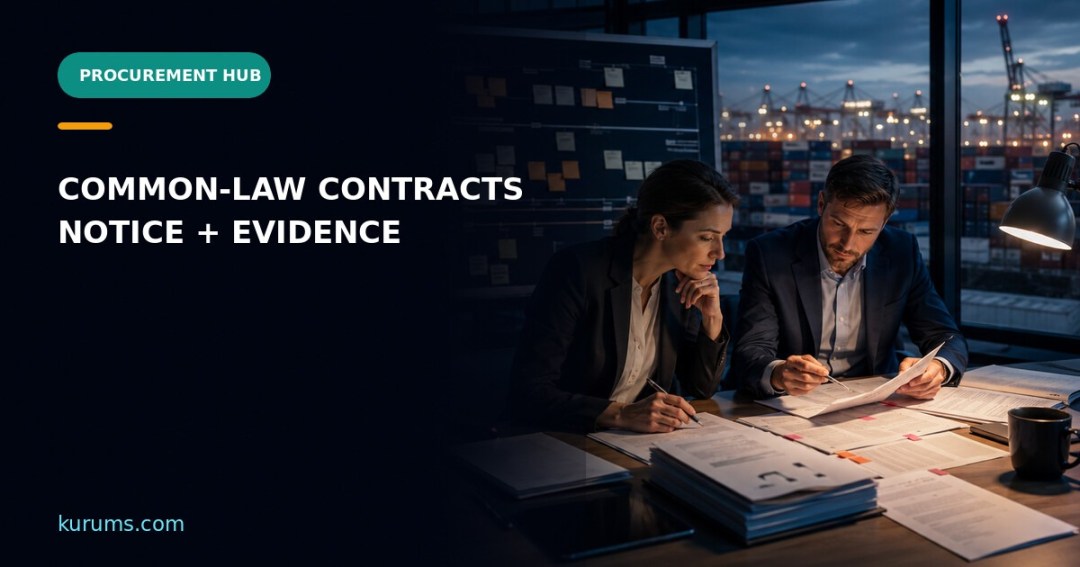 Procurement Hub cover for Common-Law Procurement Contracts: Precedent, Notice and Evidence Controls