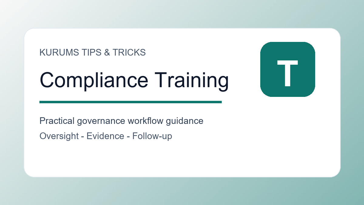 Compliance Training Tips: How to Make Required Training Actually Useful