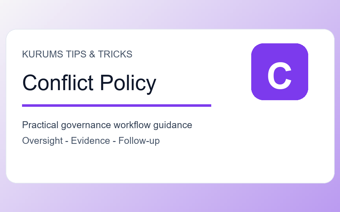 Conflict of Interest Policy Tips: How to Make Disclosure Practical