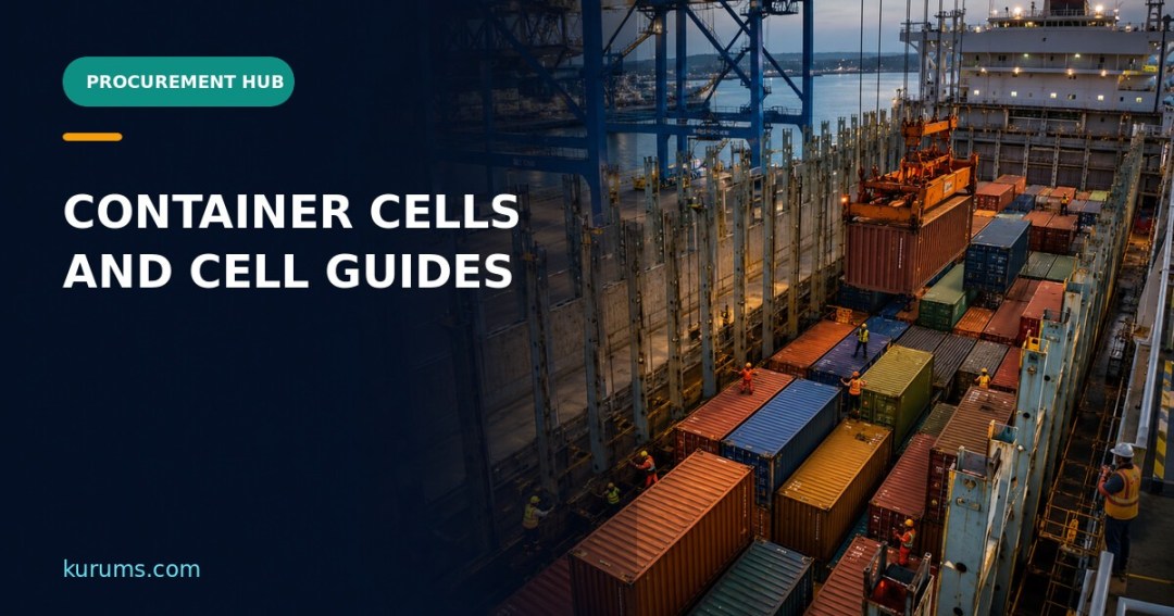 Procurement Hub cover for Container Cells and Cell Guides: Slot and Stowage Procurement Controls