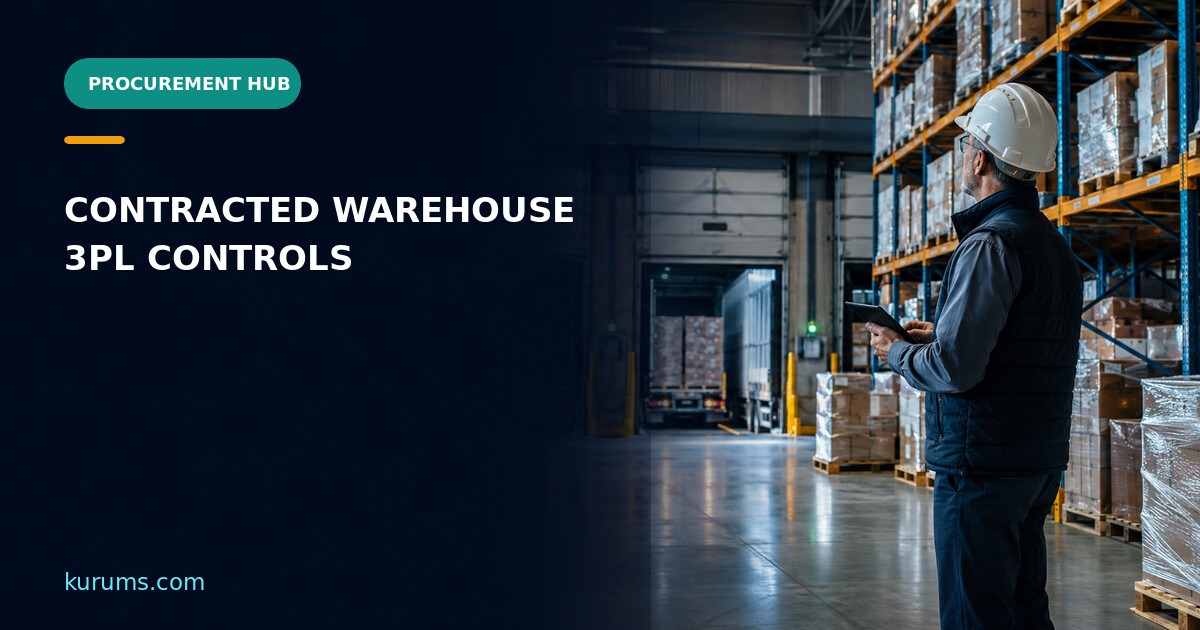 Procurement Hub cover for Contracted Warehouse: 3PL Site, SLA and Inventory-Custody Controls