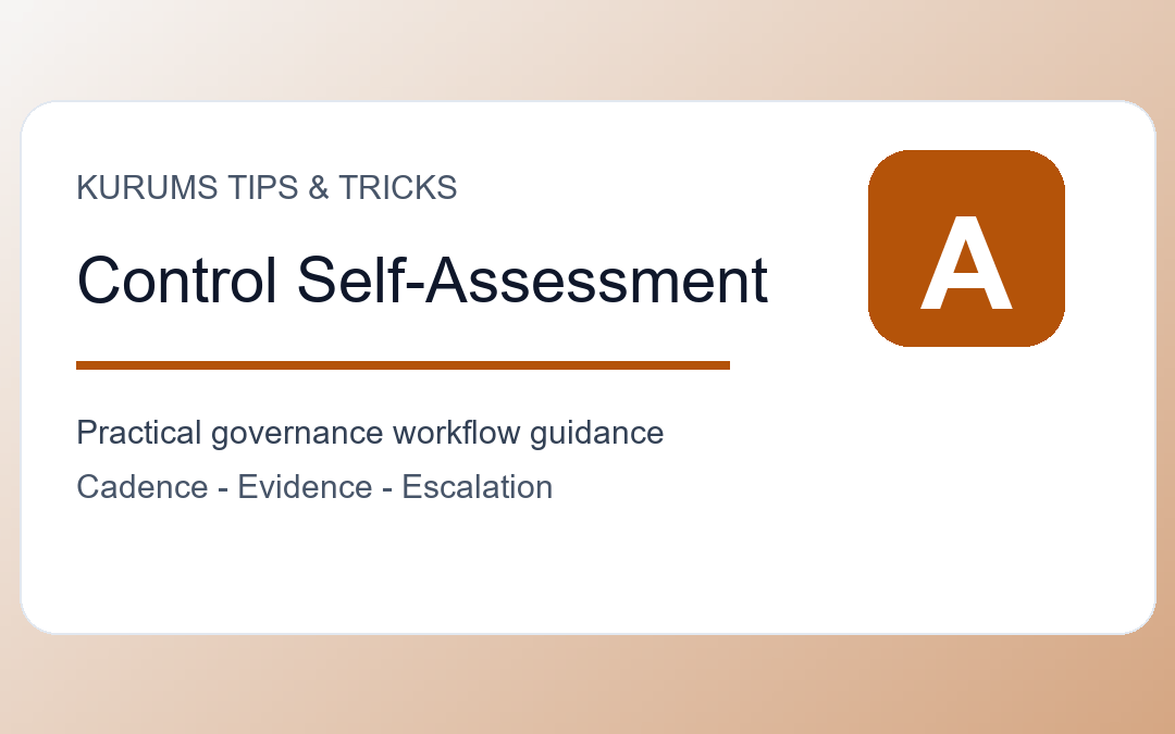 Control Self-Assessment Tips: How Teams Can Find Weaknesses Before Audit