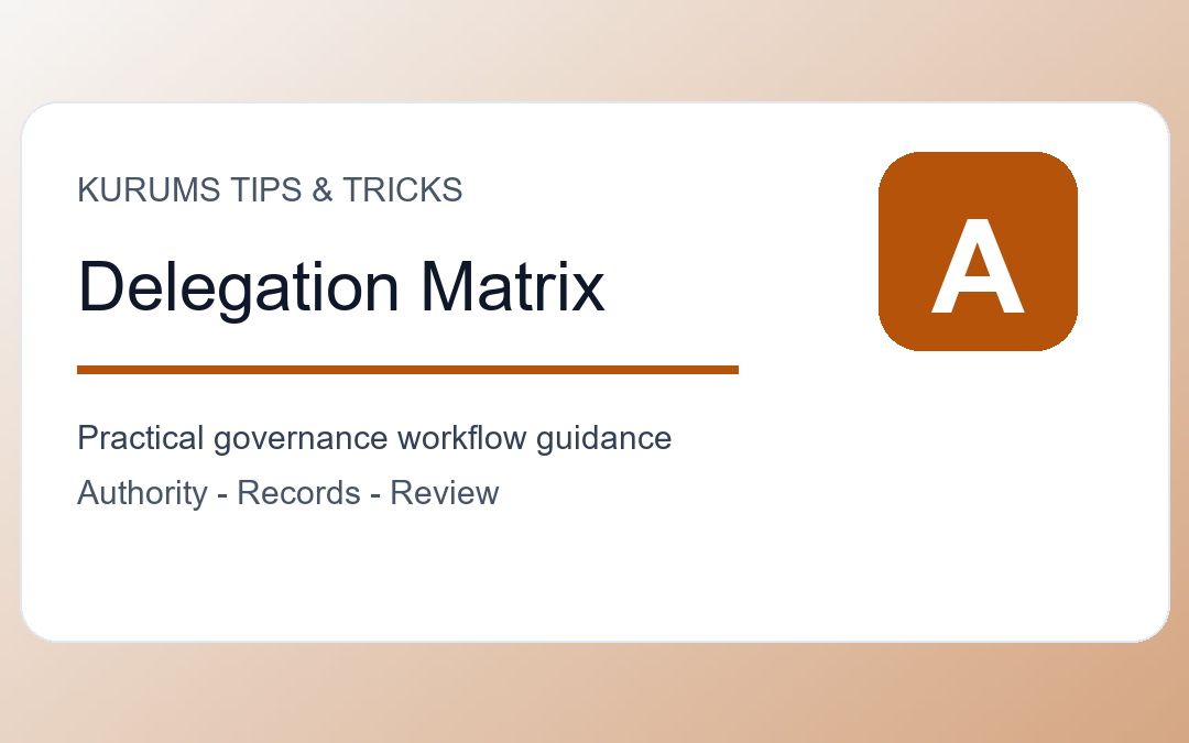 Delegation of Authority Tips: How to Clarify Who Can Approve What