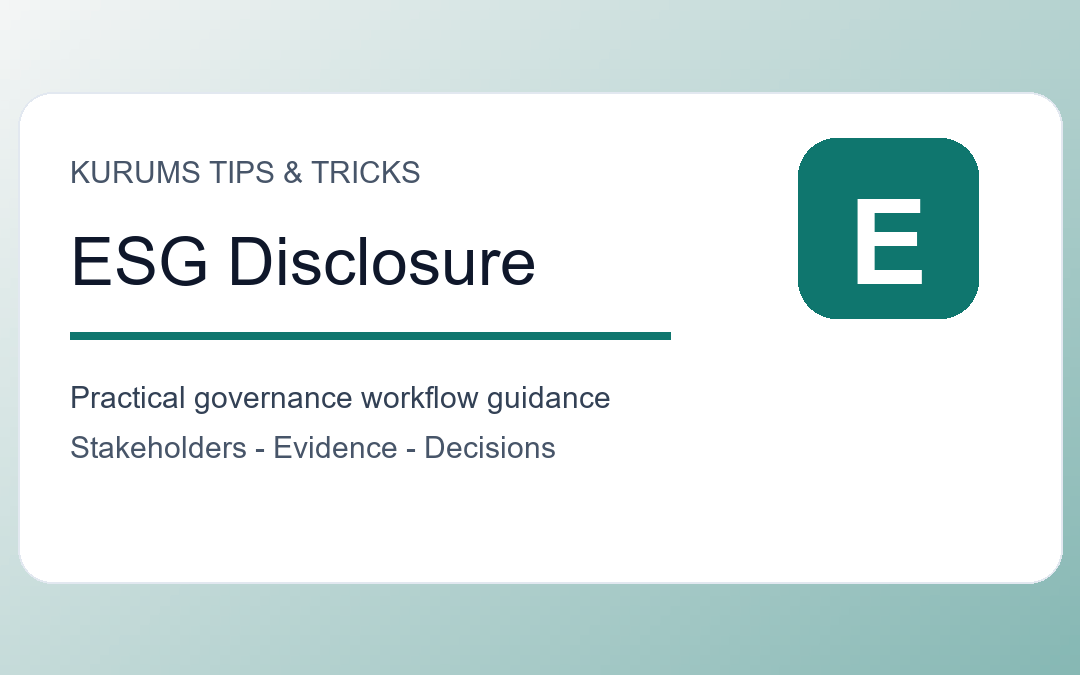 ESG Disclosure Checklist Tips: How to Make Sustainability Reporting More Reliable