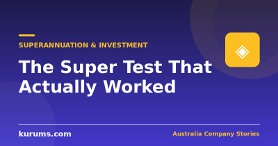 Australia’s Super Performance Test: The Regulation That Actually Worked