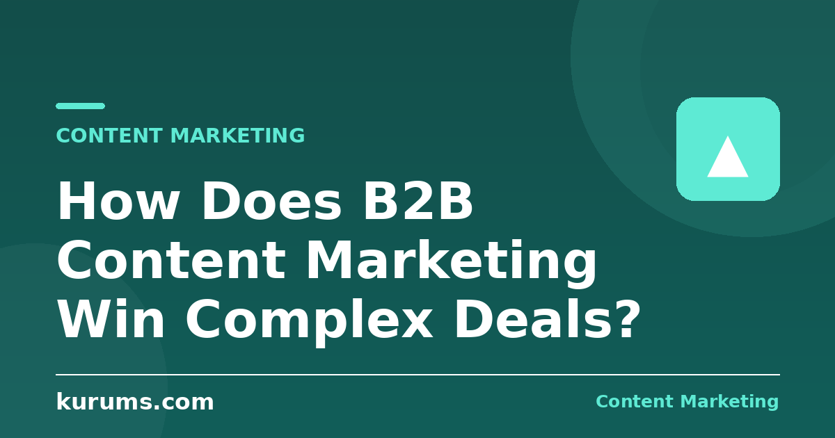 How Does B2B Content Marketing Win Complex Deals?
