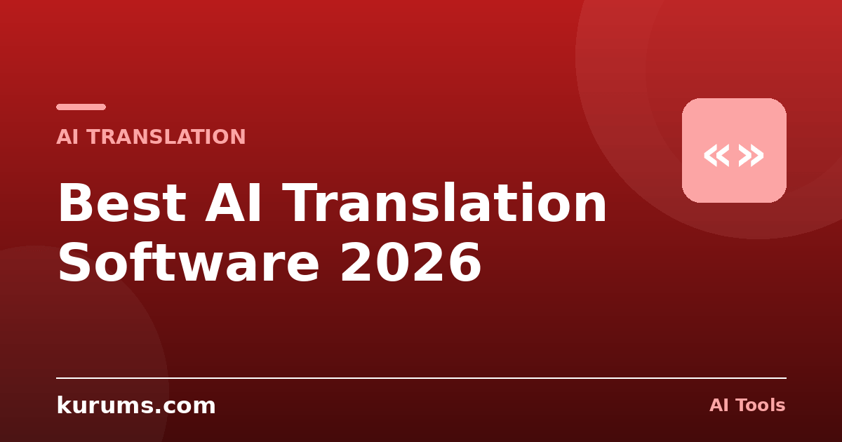 Best AI Translation Software 2026