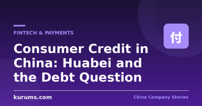 Consumer Credit in China: Huabei and the Debt Question