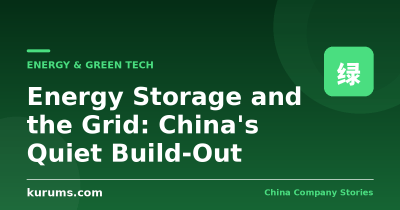 Energy Storage and the Grid: China’s Quiet Build-Out