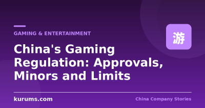 China’s Gaming Regulation: Approvals, Minors and Limits