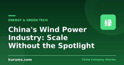 China’s Wind Power Industry: Scale Without the Spotlight